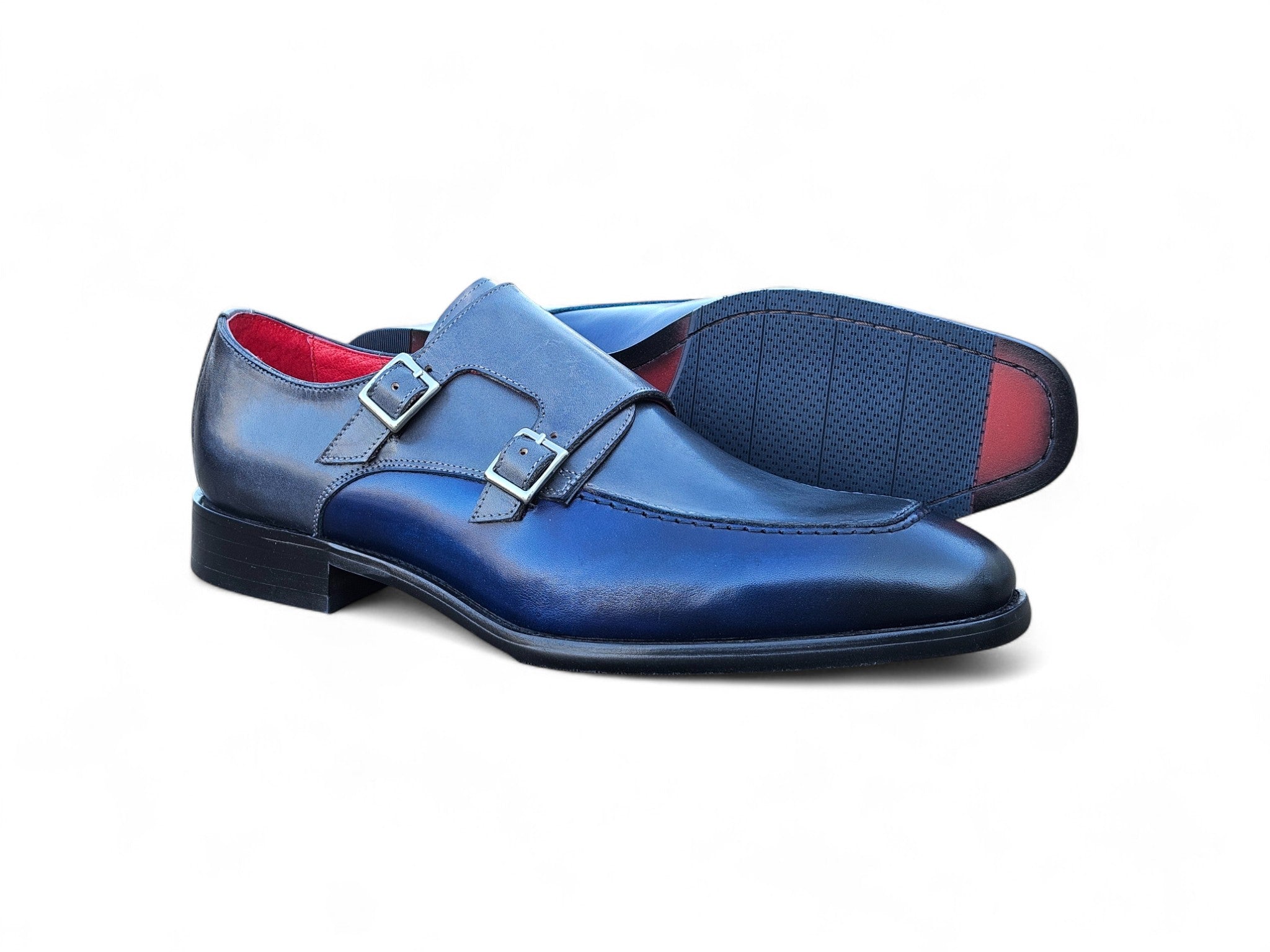 Double Monk Strap Two Tone Carrucci