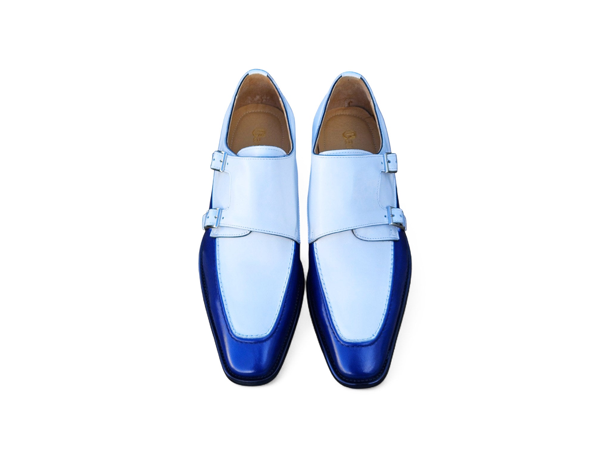 Double Monk Strap Two Tone Carrucci