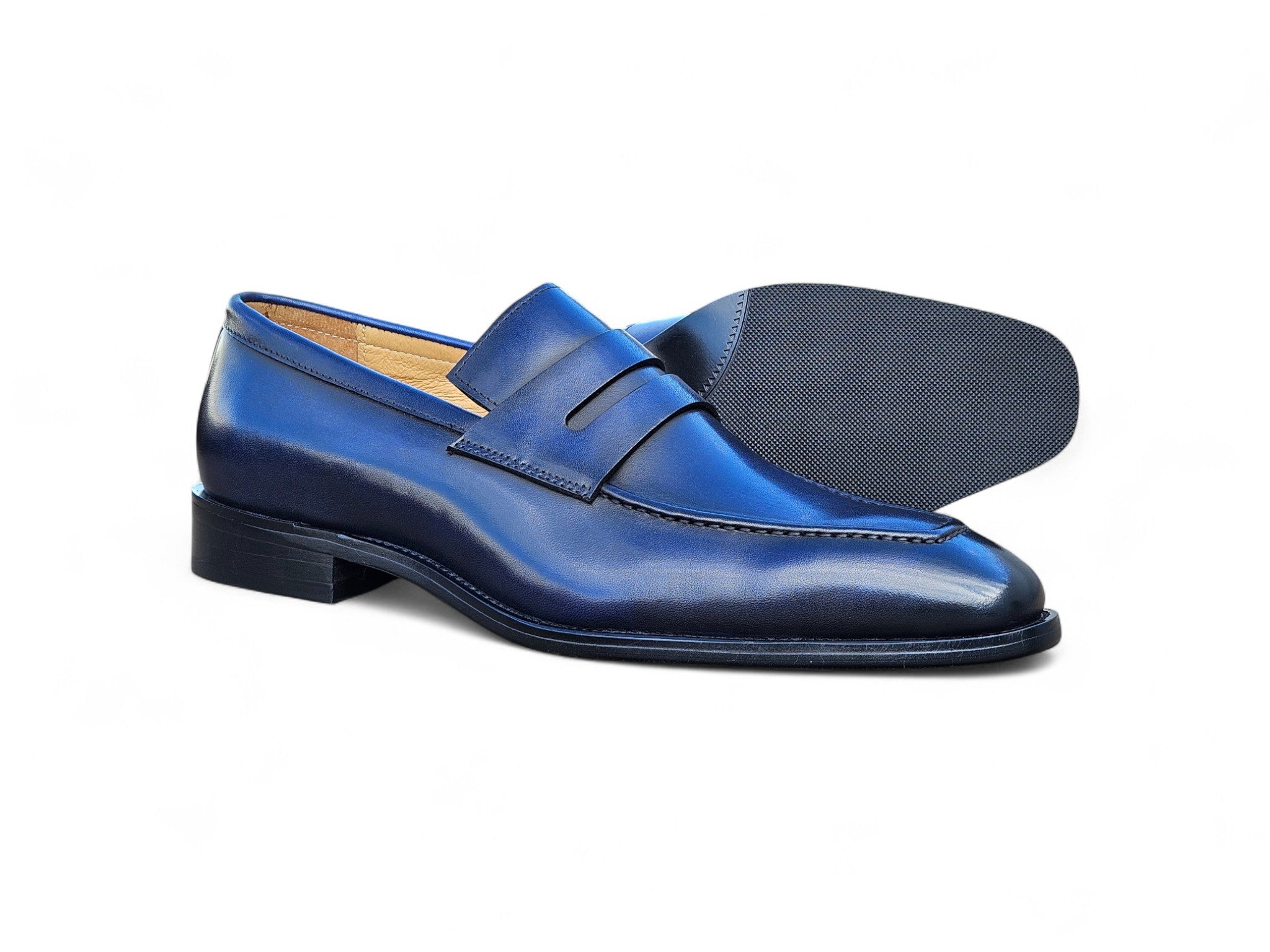 Patina Finished Penny Loafer Carrucci