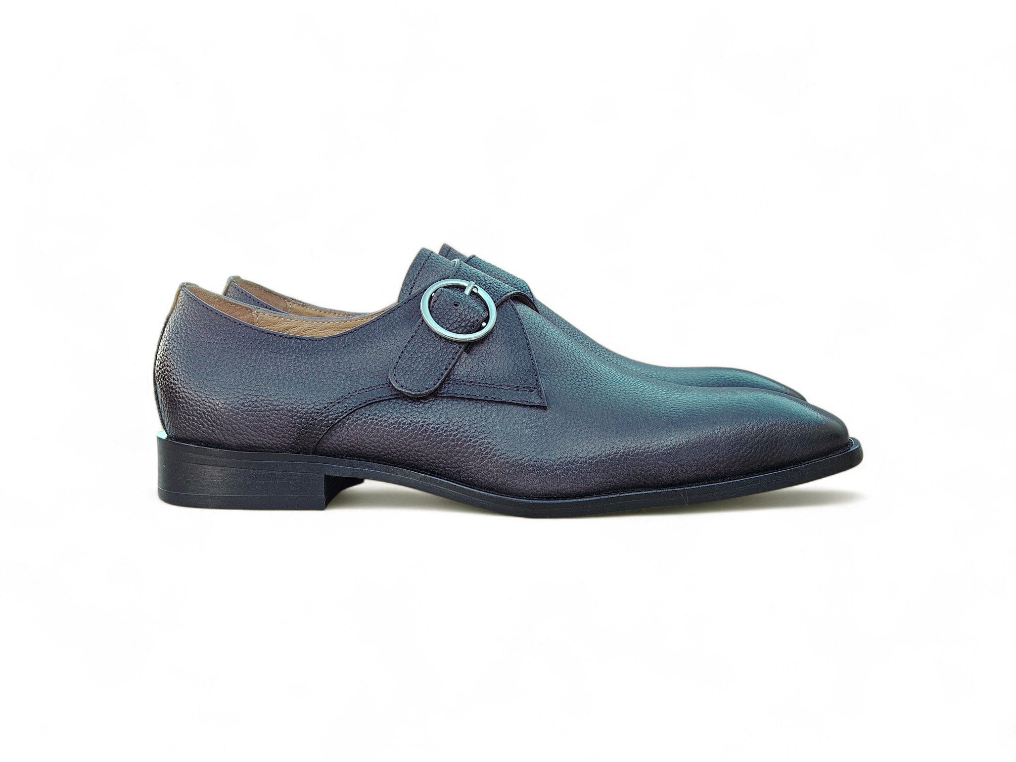 Single Monk Strap Plain Toe Shoes Carrucci
