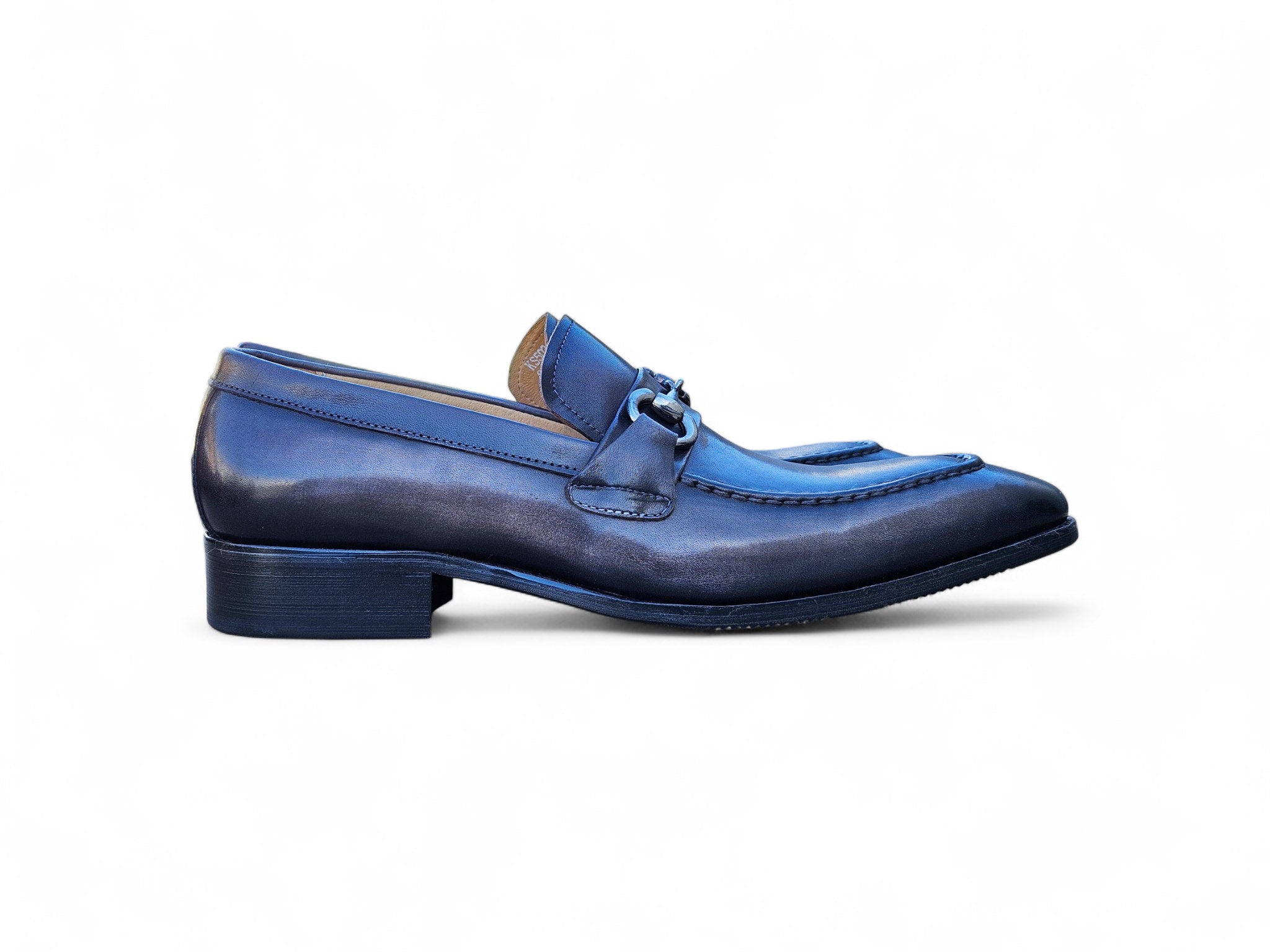 Men's Burnished Signature Buckle Loafer Carrucci
