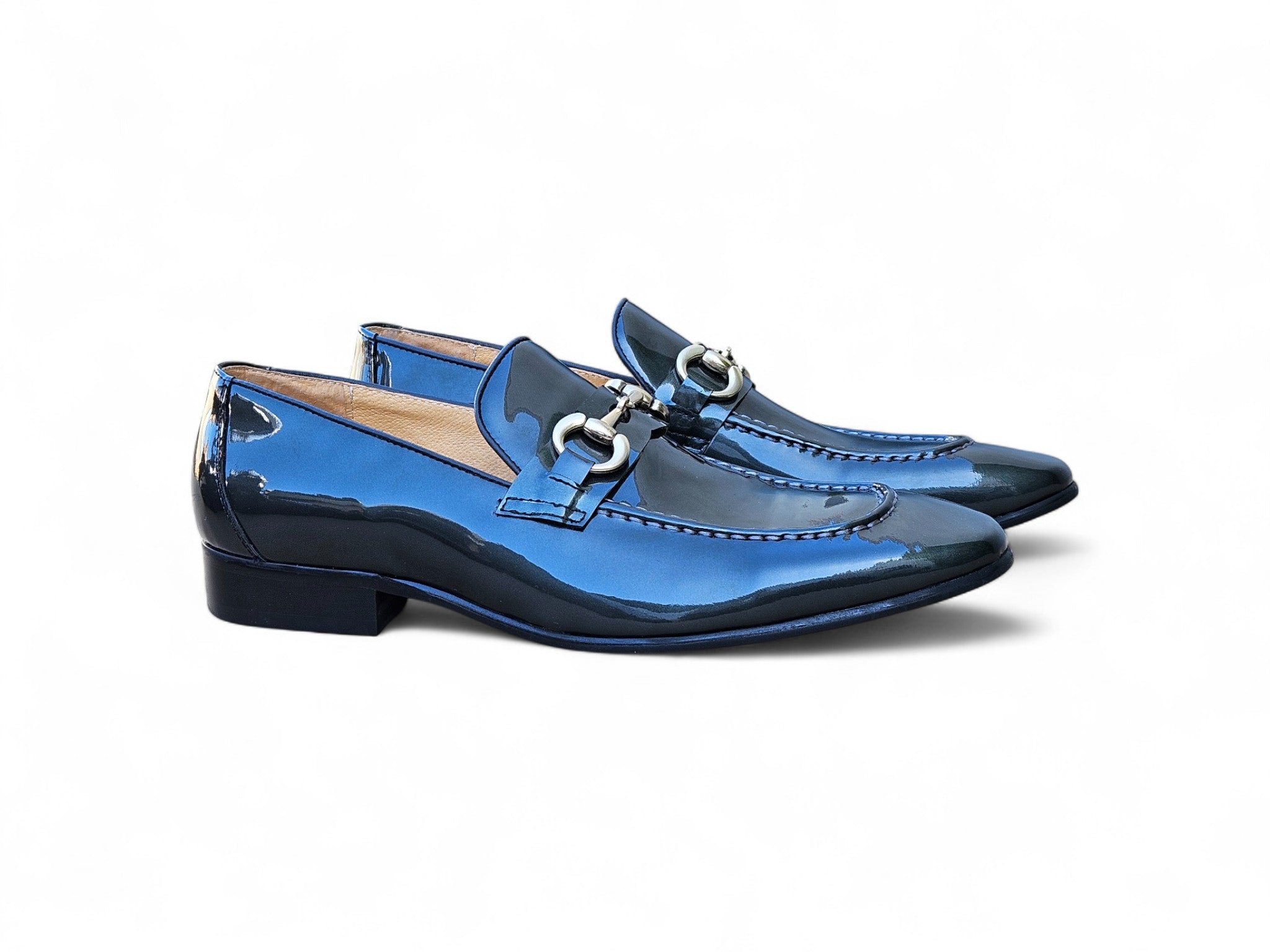 Patent Leather Horse Bit Loafer Carrucci