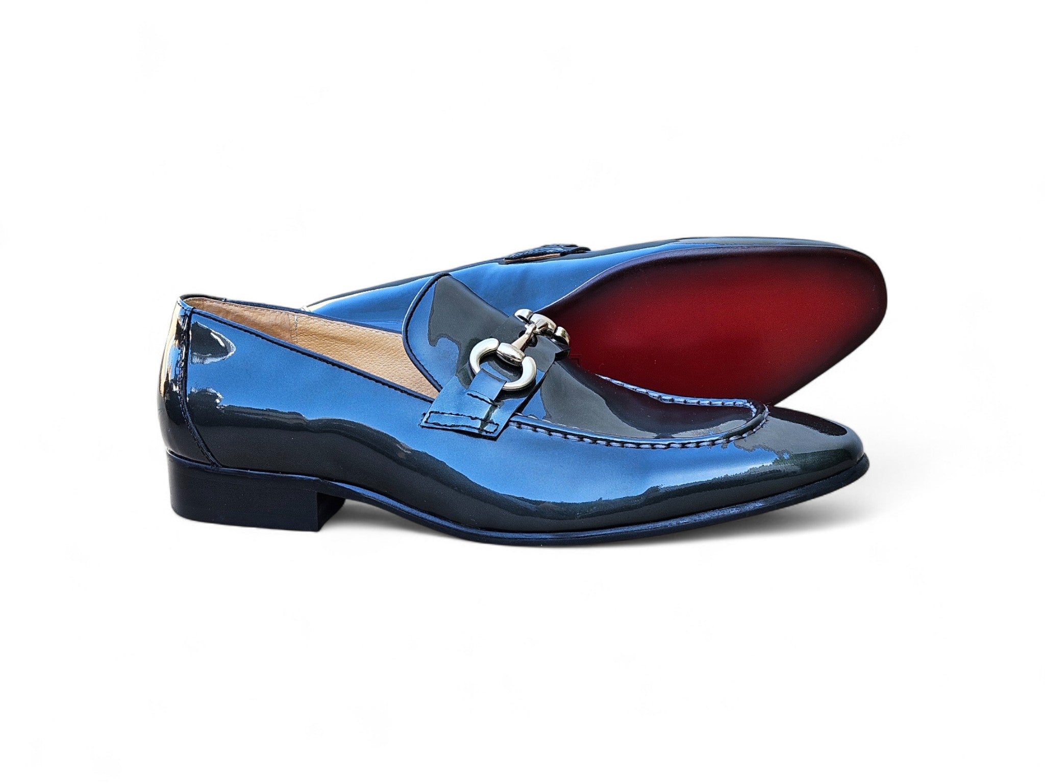Patent Leather Horse Bit Loafer Carrucci