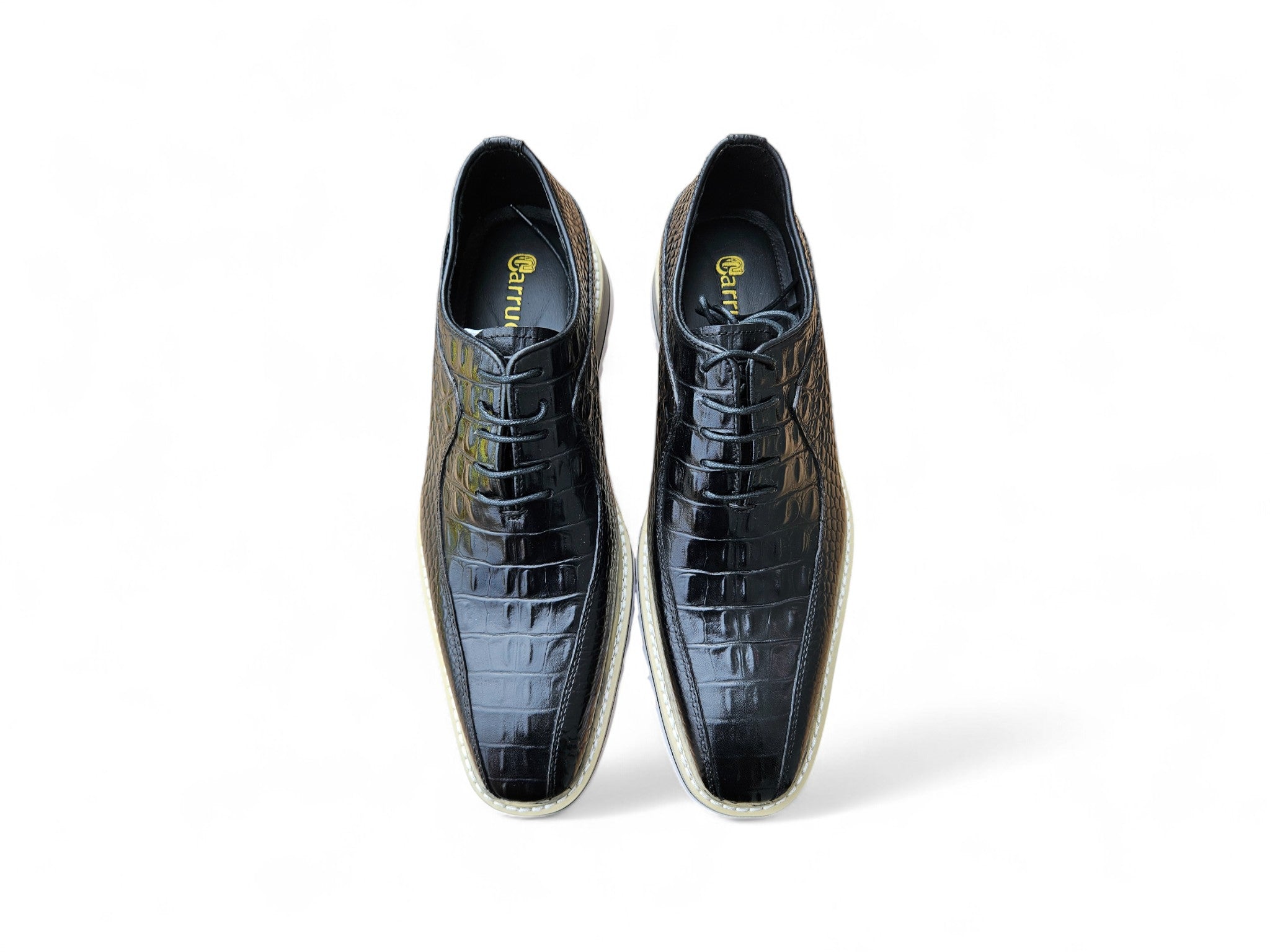 Alligator Embossed Leather Derby