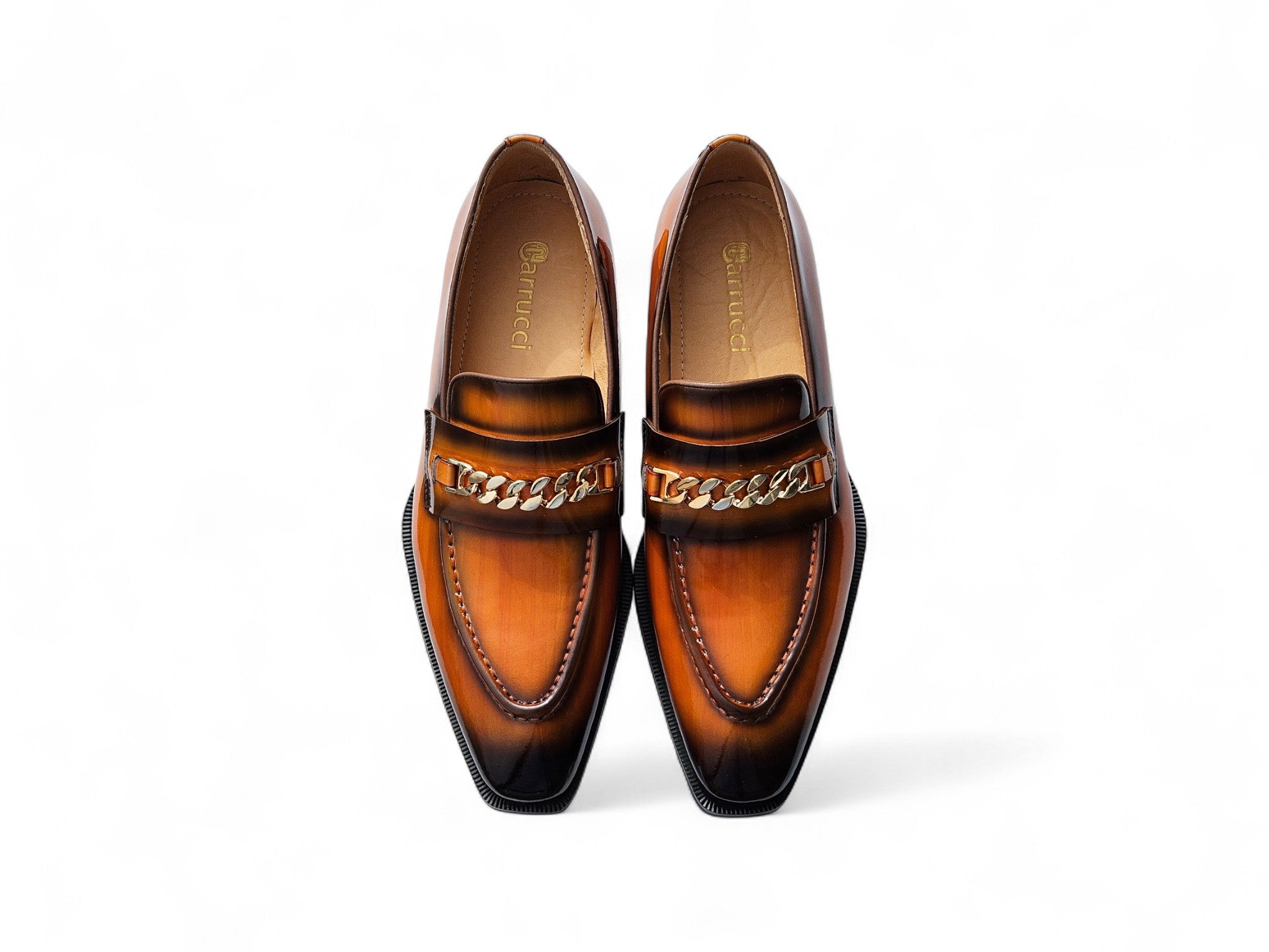 Amber Patent Leather Chain Loafer