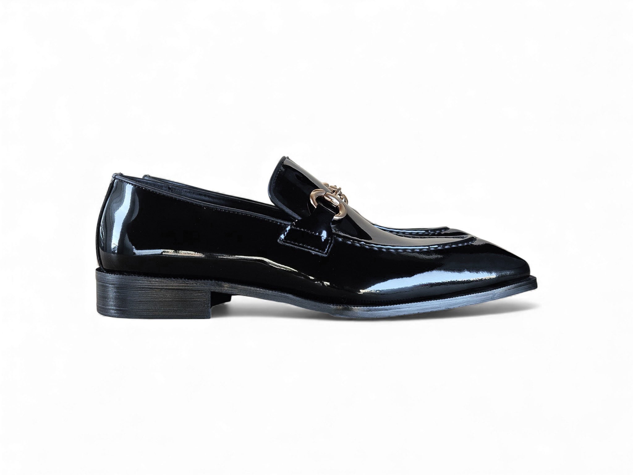Patent Leather Buckle Loafer