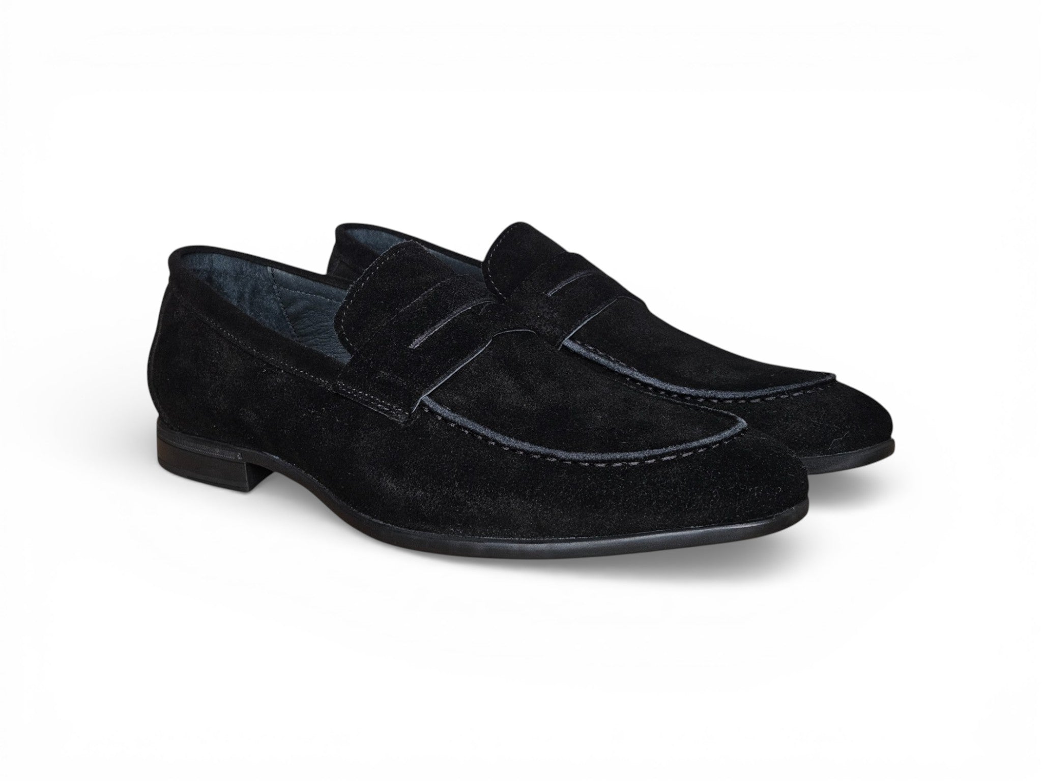 Suede Penny Loafer with Flexible Outsole