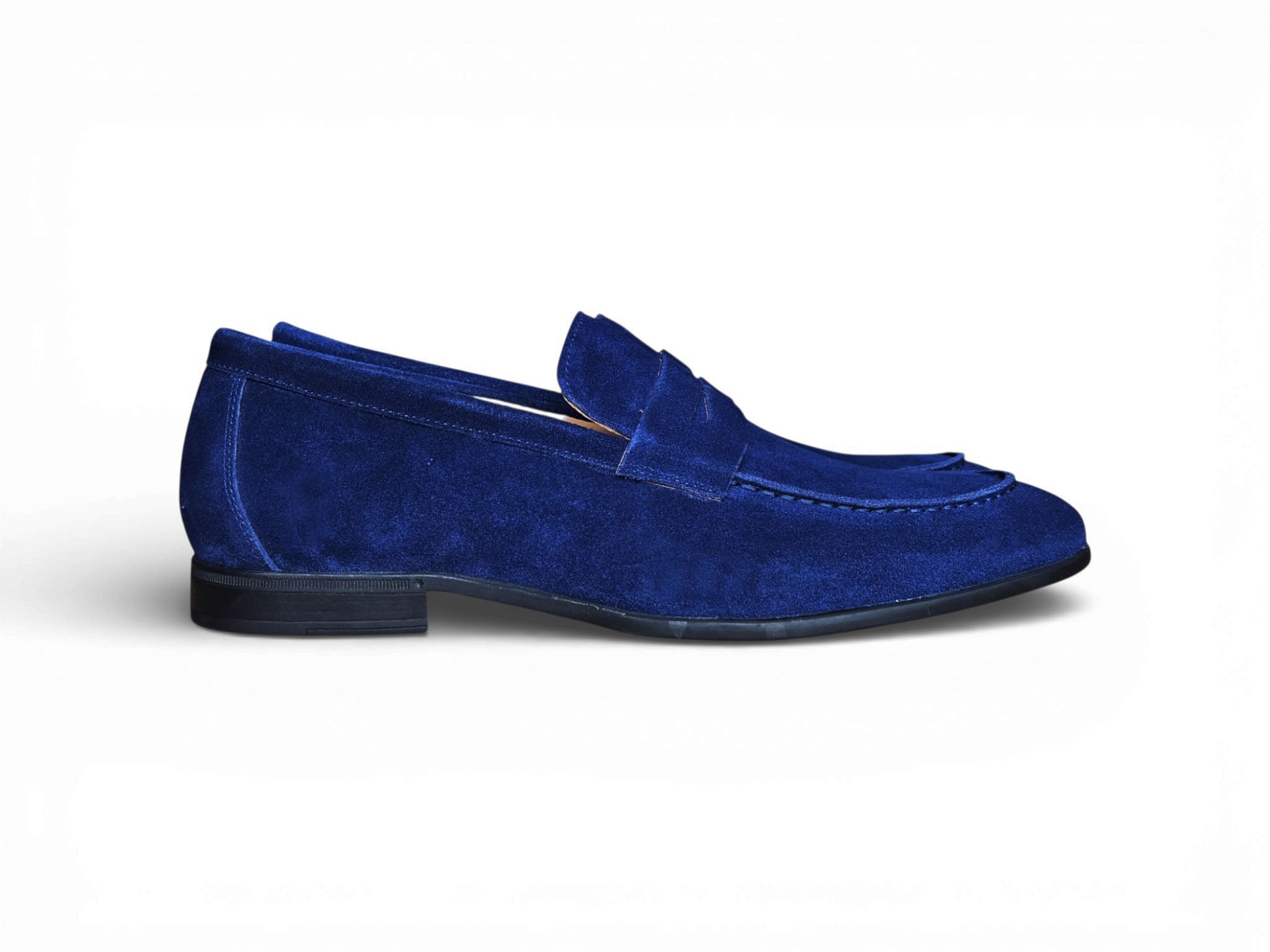 Suede Penny Loafer with Flexible Outsole