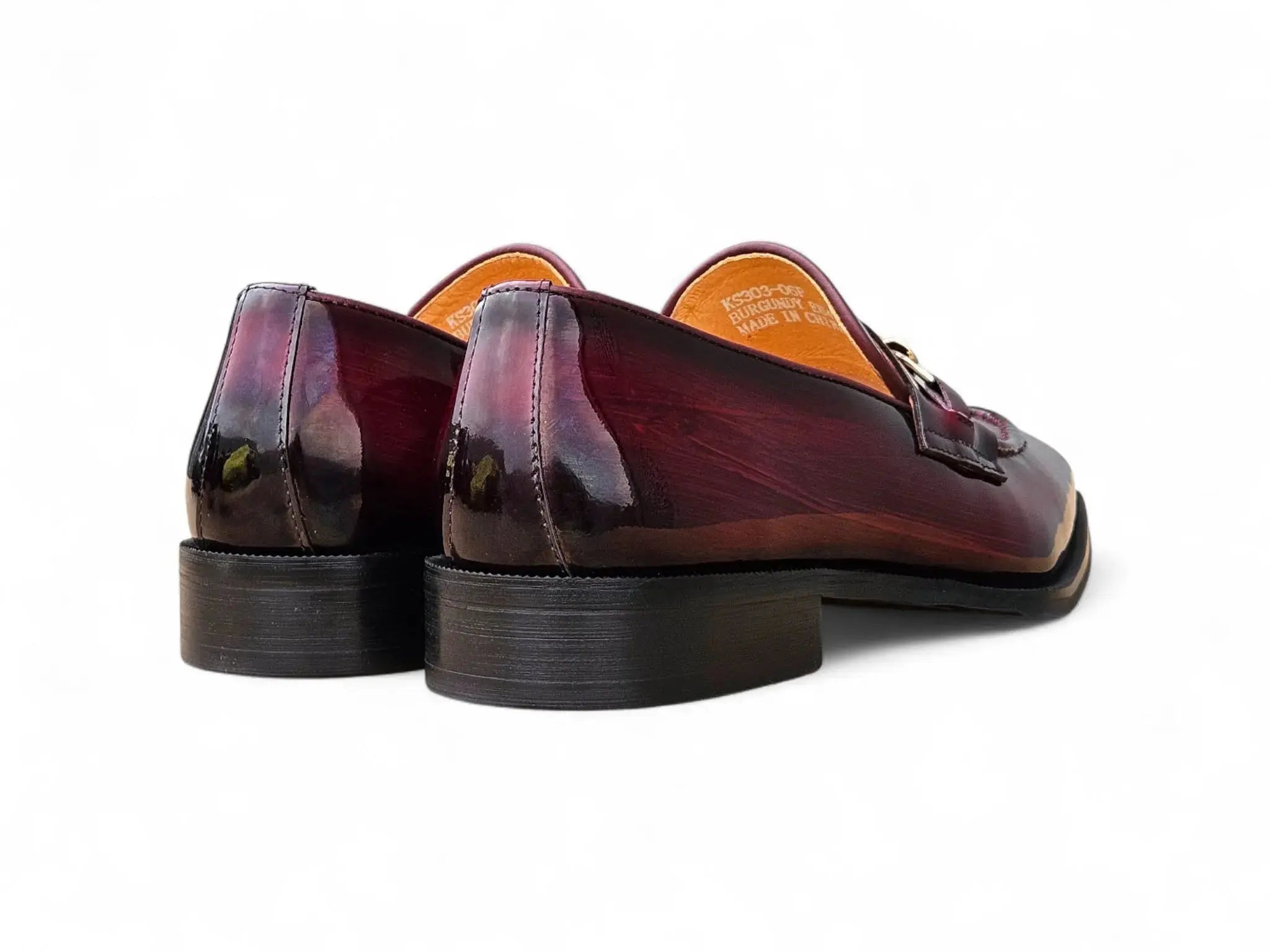 Amber Patent Leather Chain Loafer Carrucci