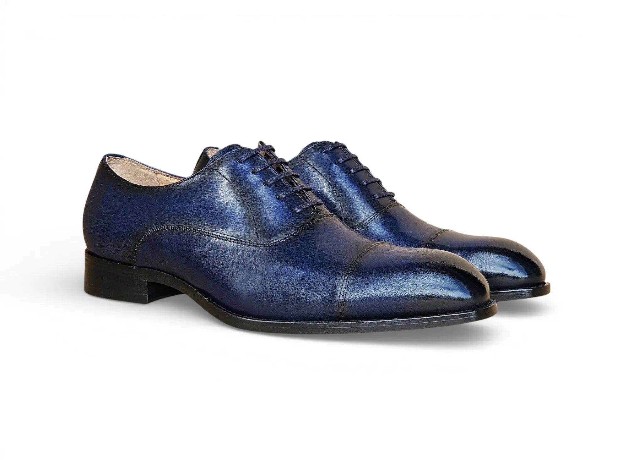 Avon Cap Toe Oxford in Leather Sole Carrucci