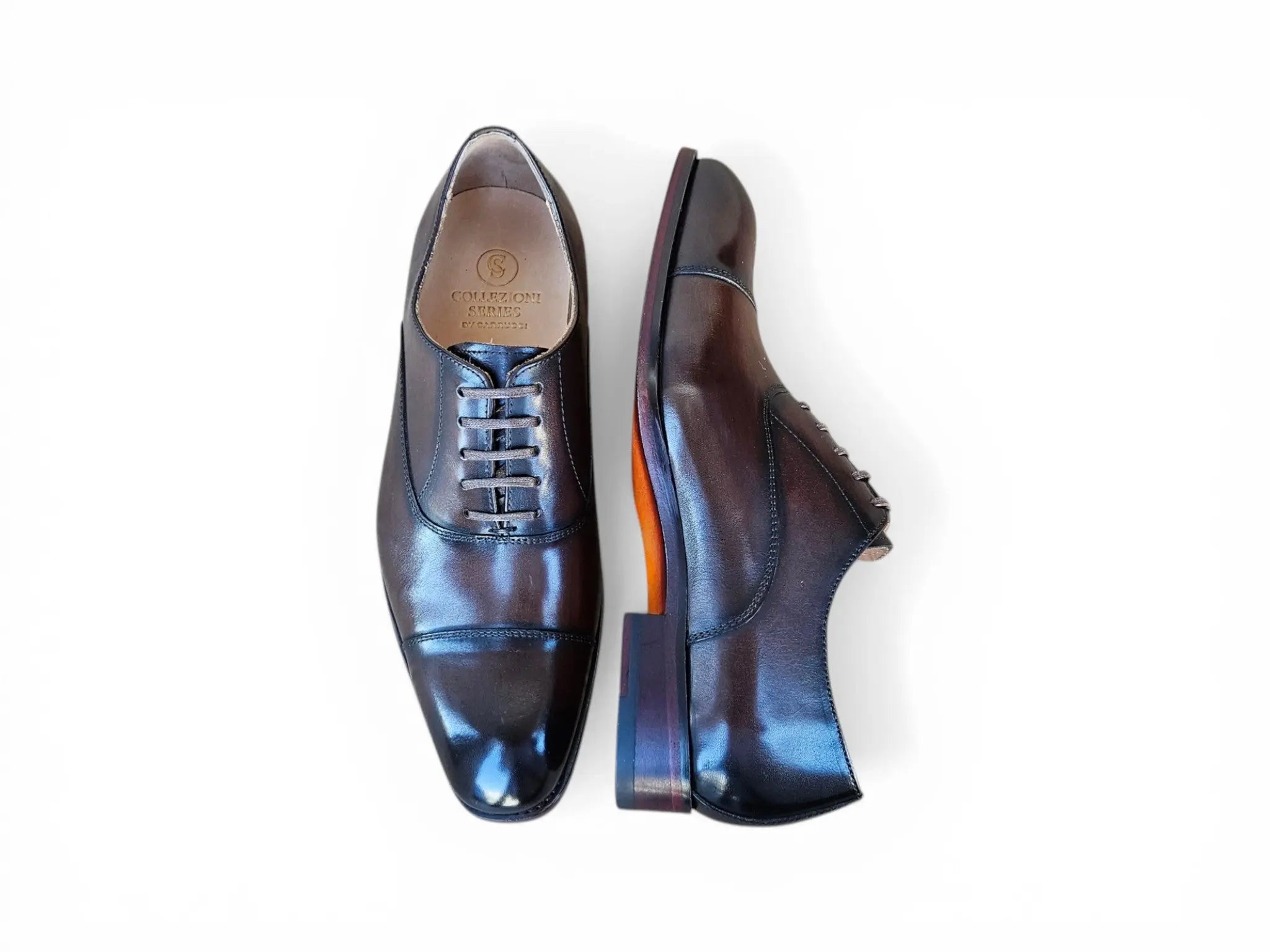 Avon Cap Toe Oxford in Leather Sole Carrucci