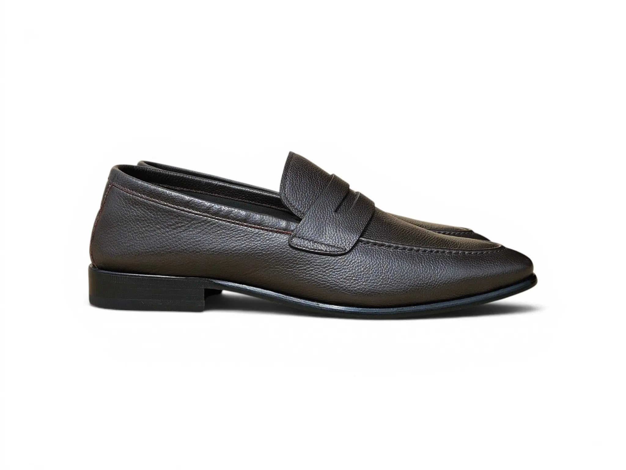 Axel Penny Loafer Tumble Leather Carrucci