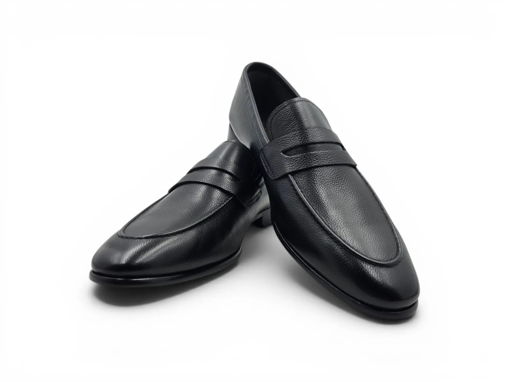 Axel Penny Loafer Tumble Leather Carrucci