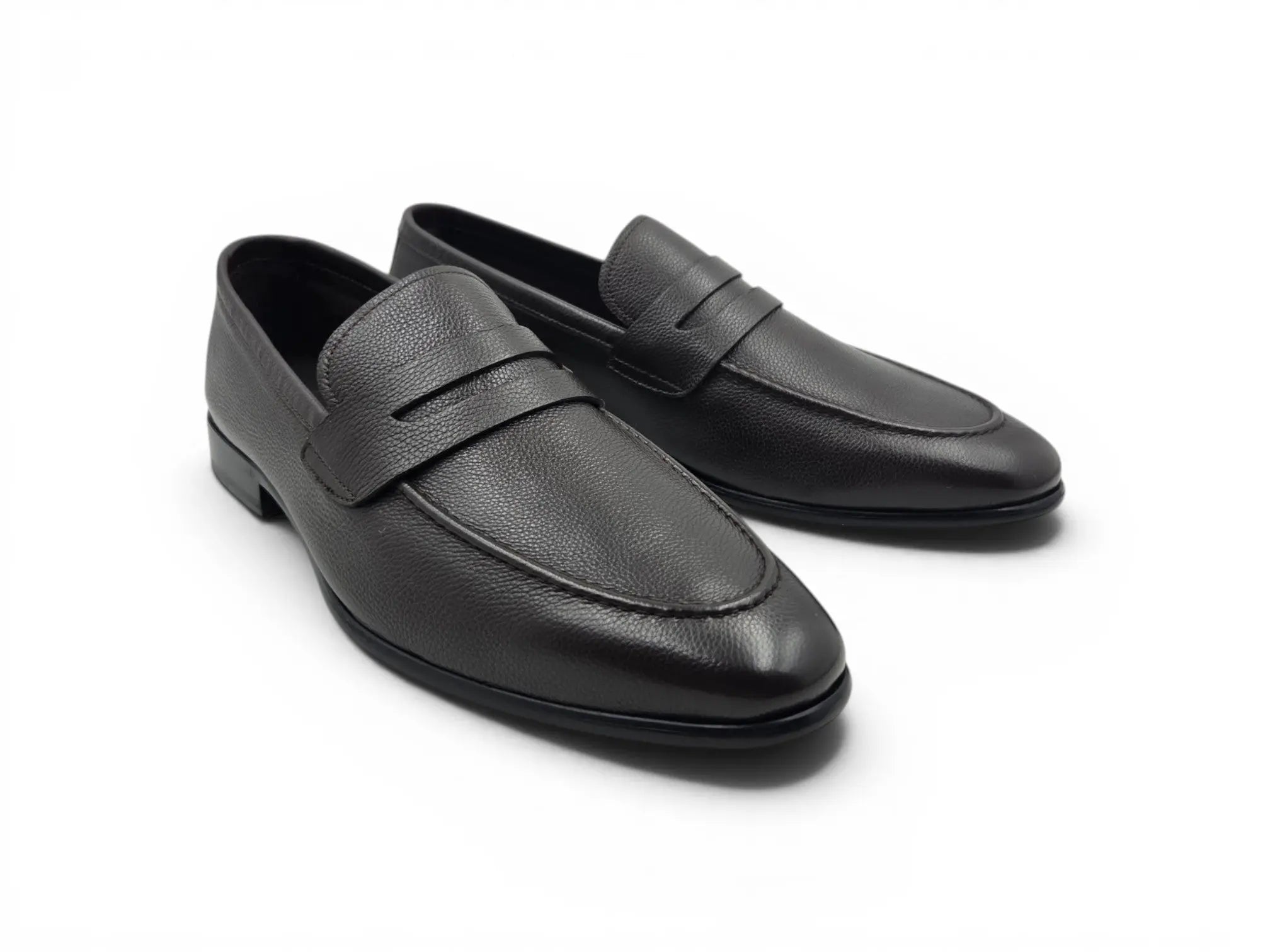 Axel Penny Loafer Tumble Leather Carrucci