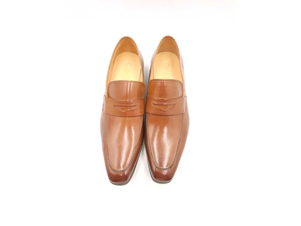 Beveled Square Toe Penny Loafer Carrucci