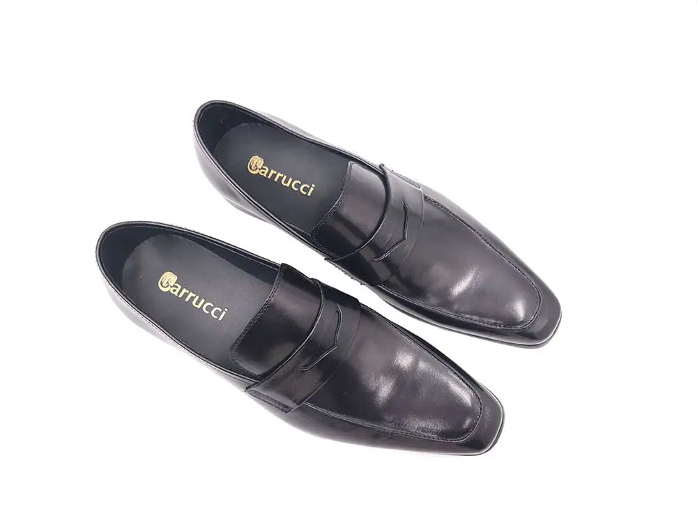 Beveled Square Toe Penny Loafer Carrucci
