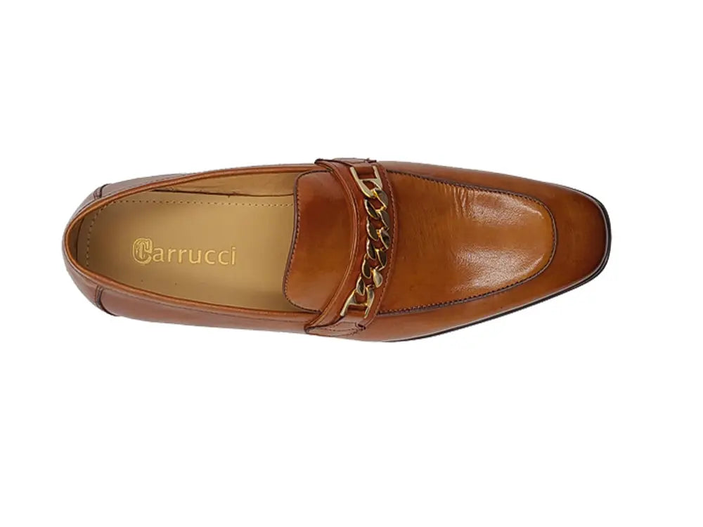 Beveled Squared Toe Loafer Carrucci