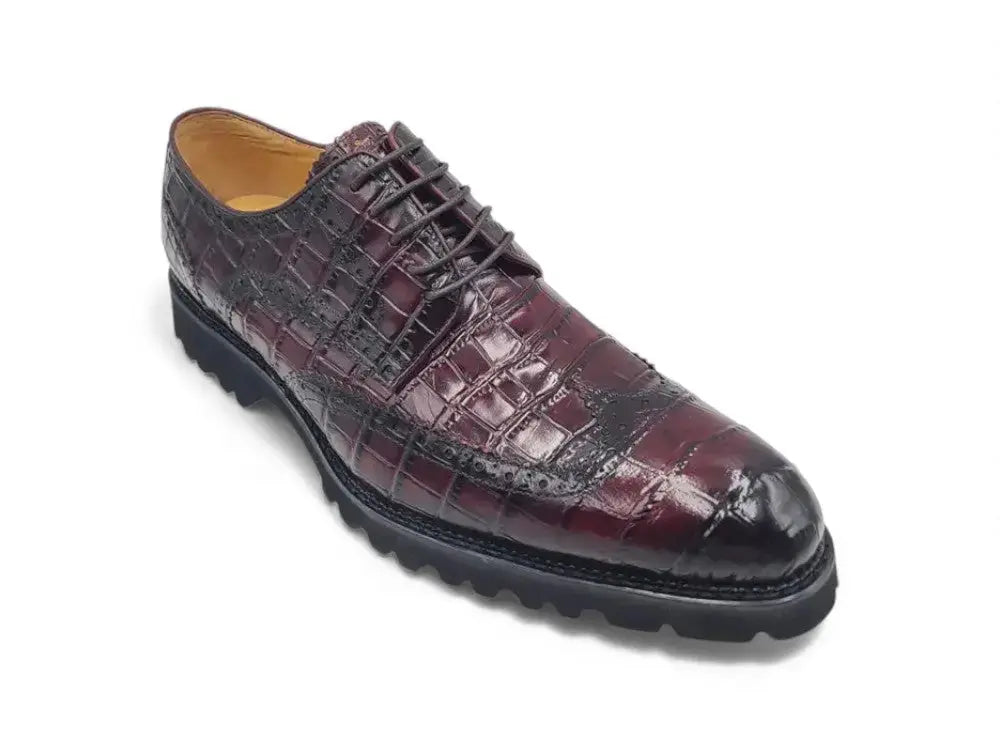 Blucher Style Alligator Embossed Oxford Carrucci
