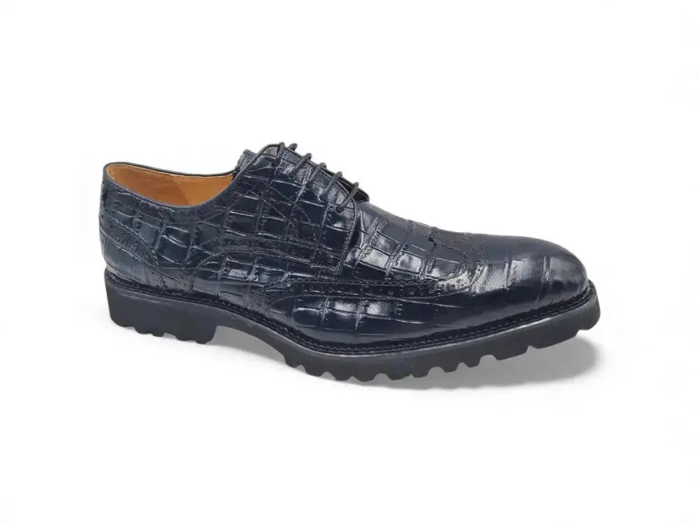 Blucher Style Alligator Embossed Oxford Carrucci