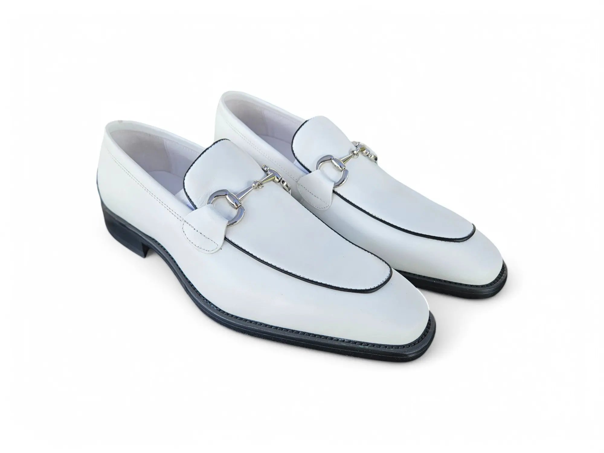 Burnished Calfskin Horsebit Loafer Carrucci