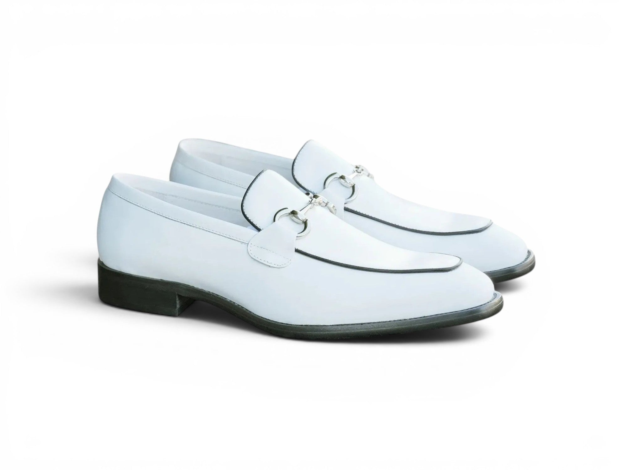 Burnished Calfskin Horsebit Loafer Carrucci