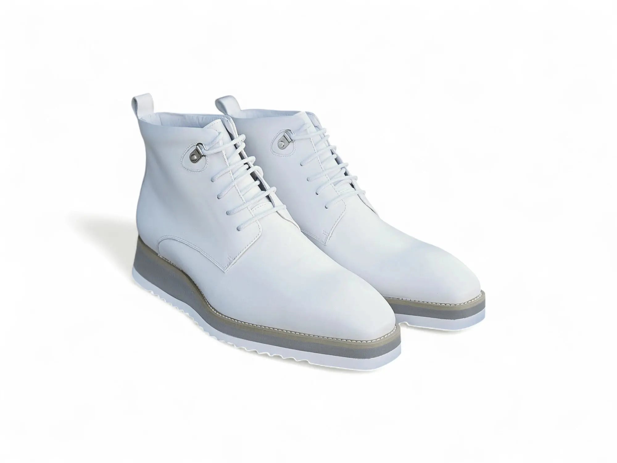 Burnished Calfskin Lace-Up Boot Carrucci