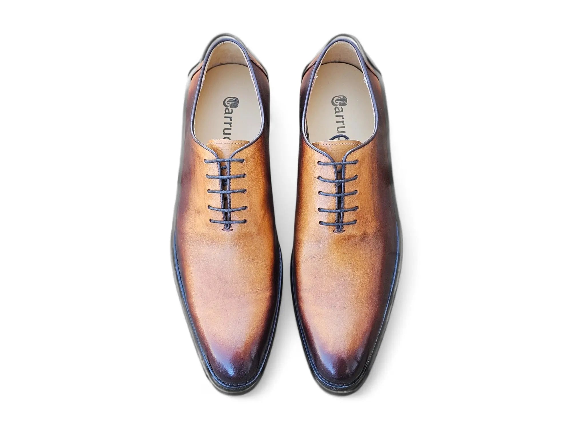 Burnished Two Tone Wholecut Oxford Carrucci