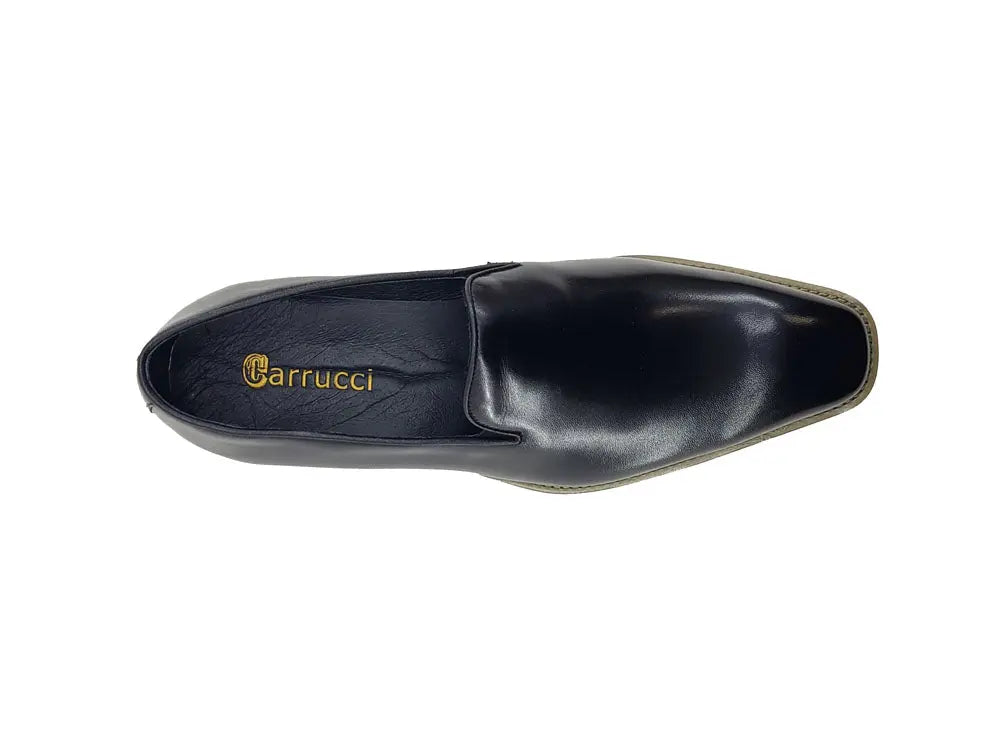 Burnished Wholecut Loafer Lightweight Sole Carrucci