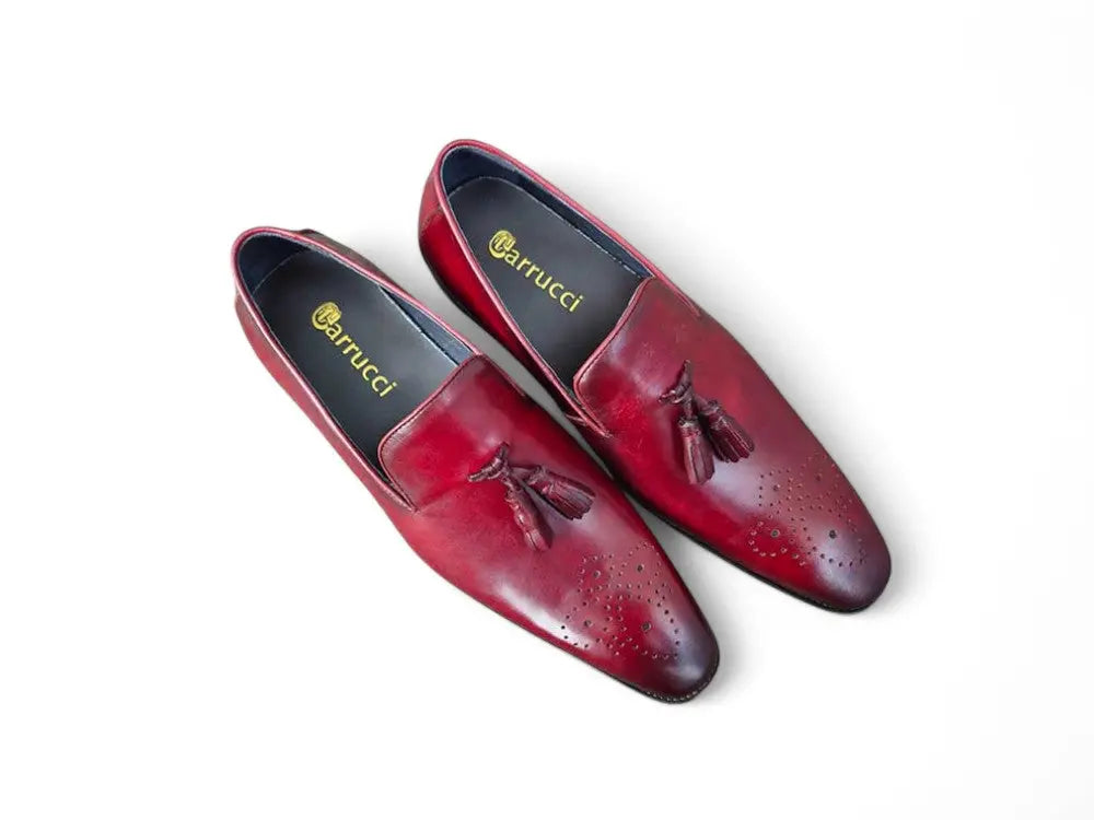 Burnished Wholecut Tassel Loafer Carrucci