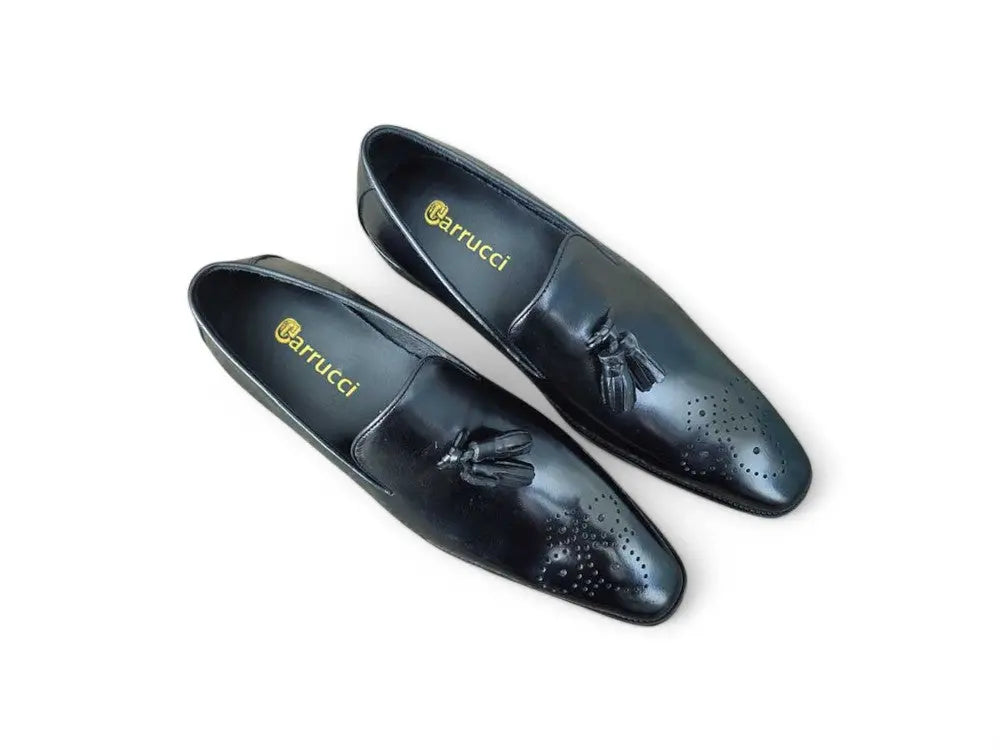 Burnished Wholecut Tassel Loafer Carrucci