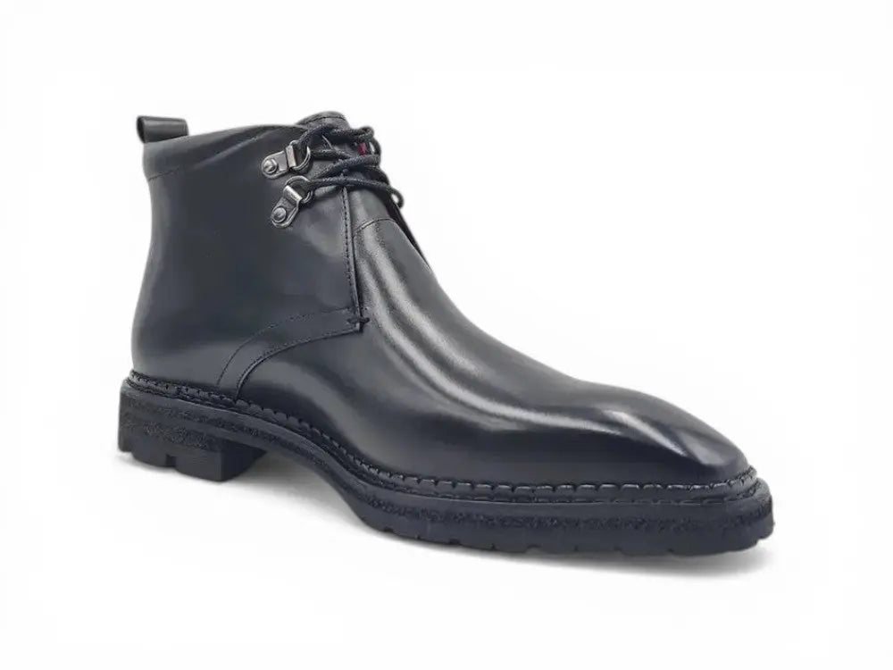 Calfskin Chukka Boot with Lug Sole Carrucci