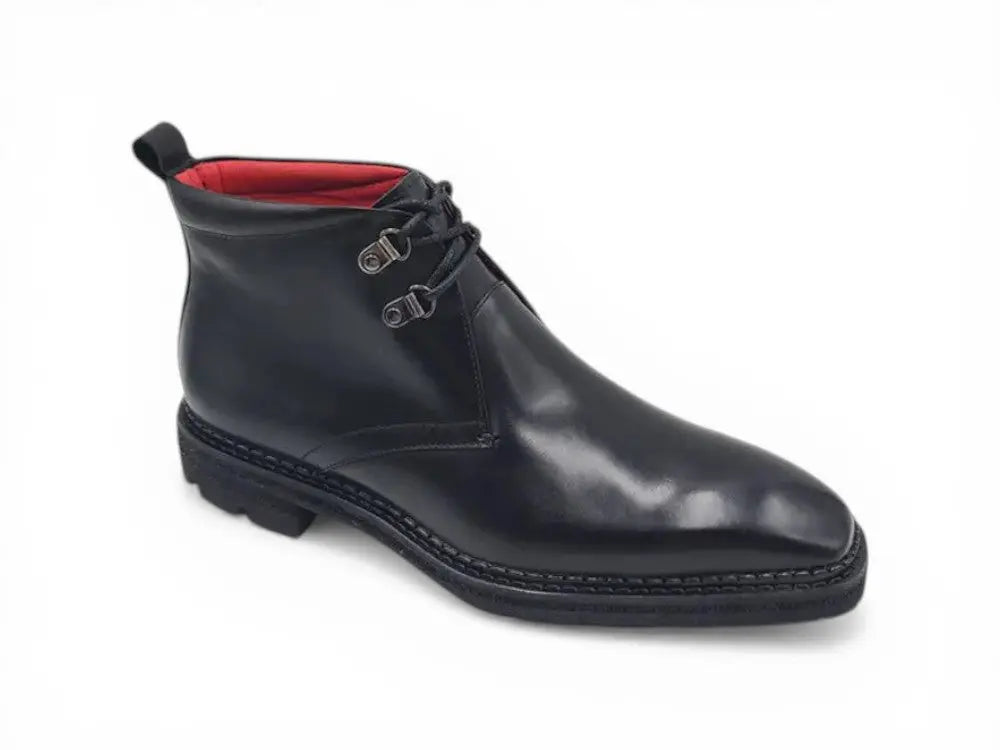 Calfskin Chukka Boot with Lug Sole Carrucci