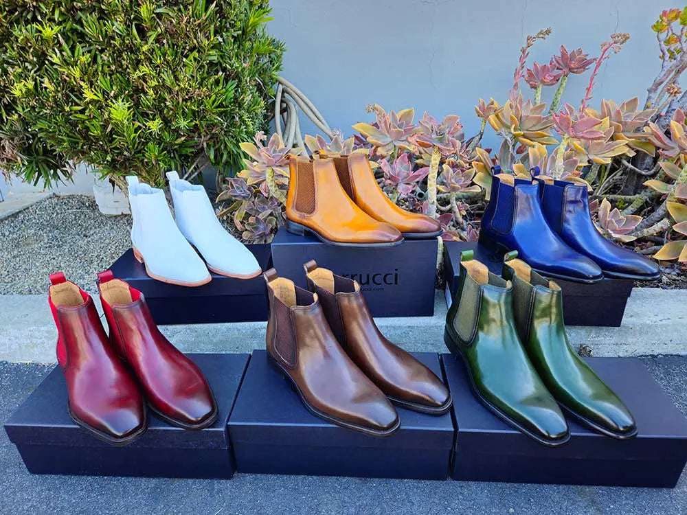 Calfskin Leather Chelsea Boot Carrucci