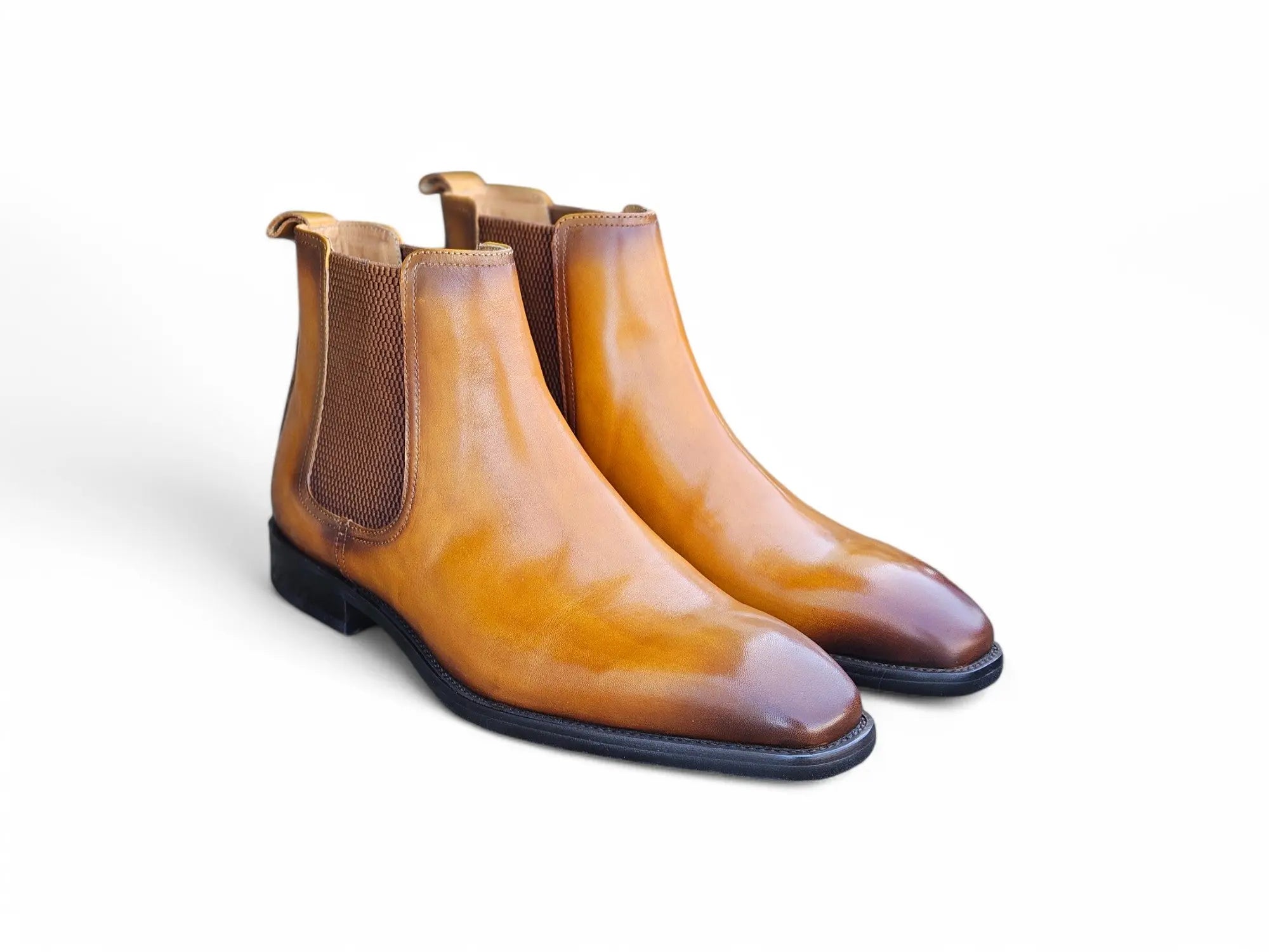 Calfskin Leather Chelsea Boot Carrucci
