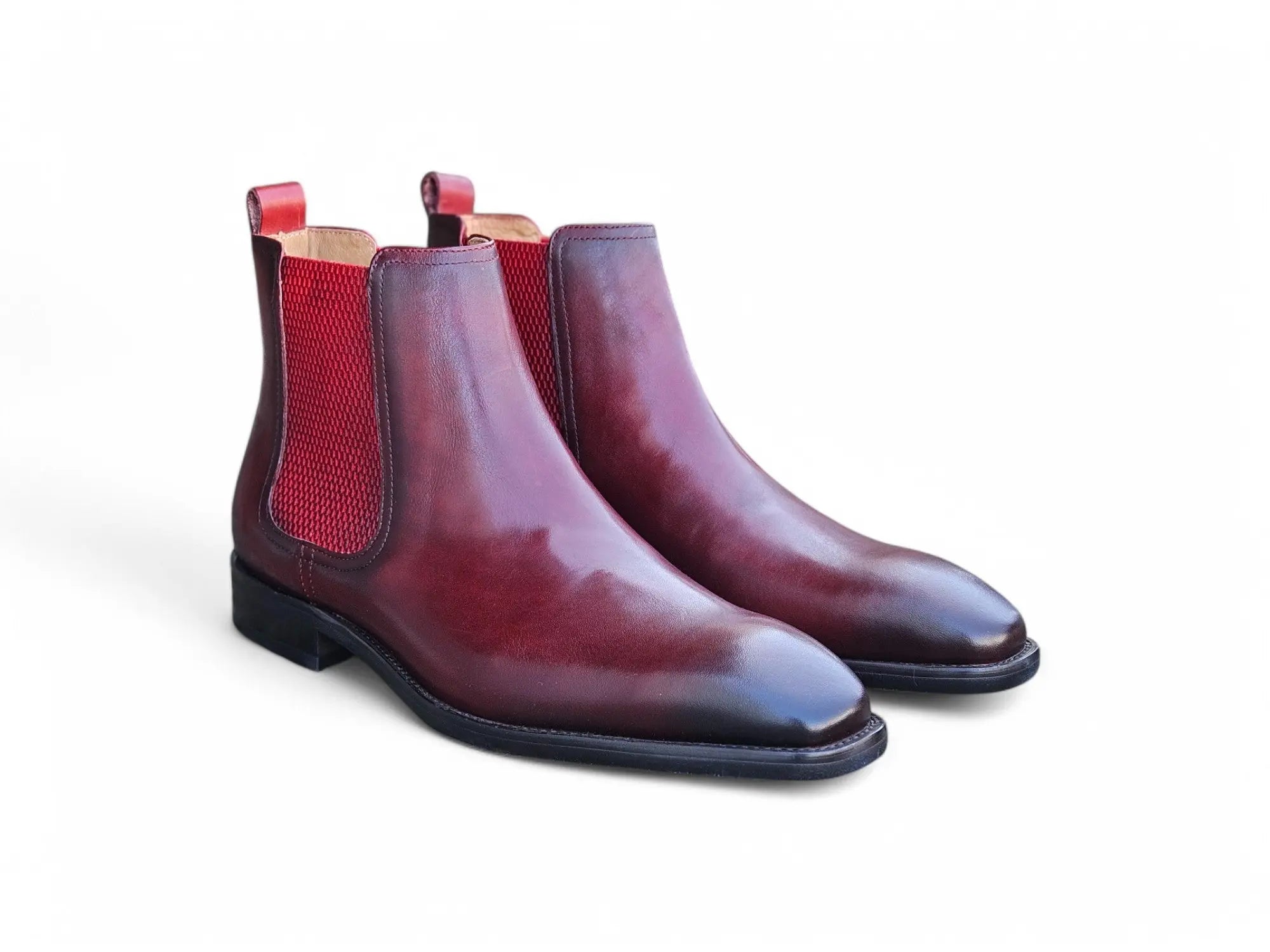 Calfskin Leather Chelsea Boot Carrucci