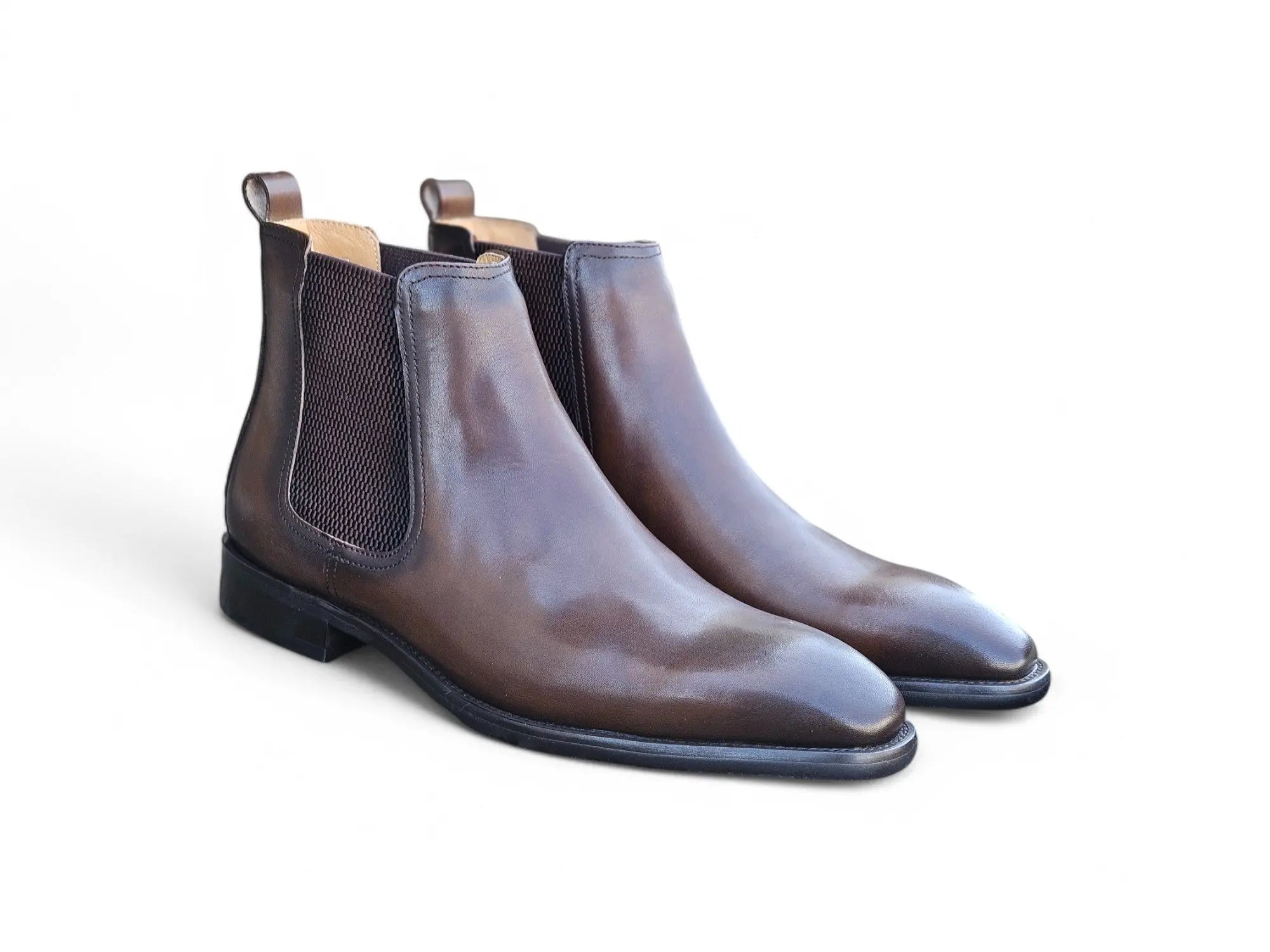 Calfskin Leather Chelsea Boot Carrucci