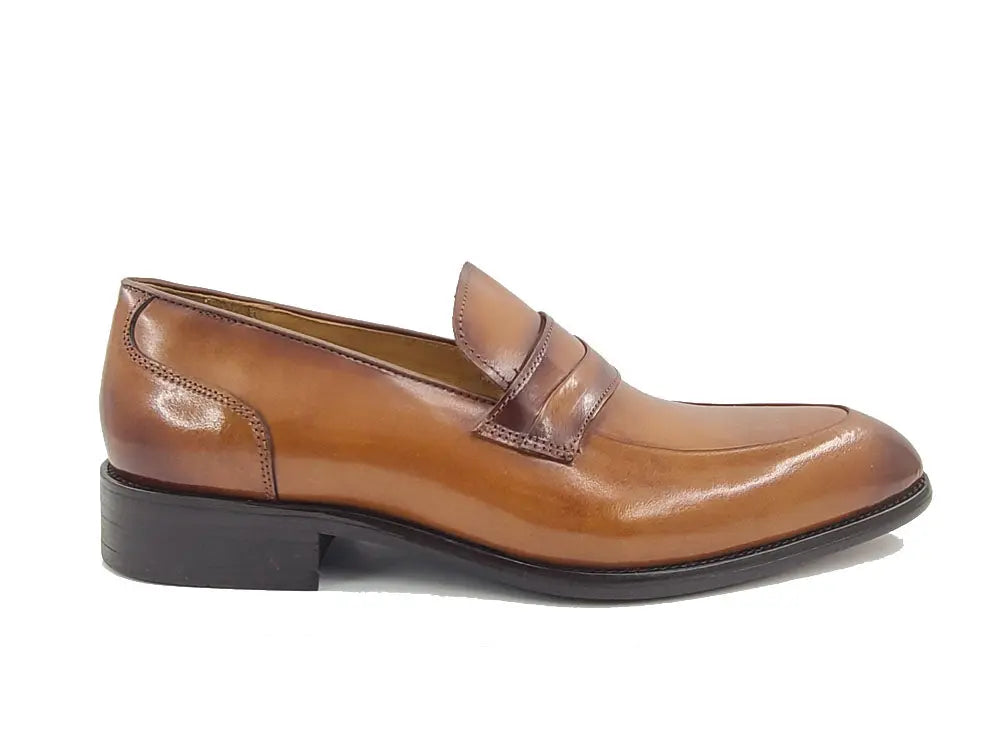 Calfskin Modern Classic Penny Loafer Carrucci