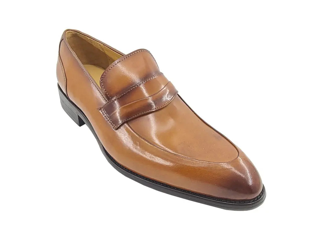 Calfskin Modern Classic Penny Loafer Carrucci