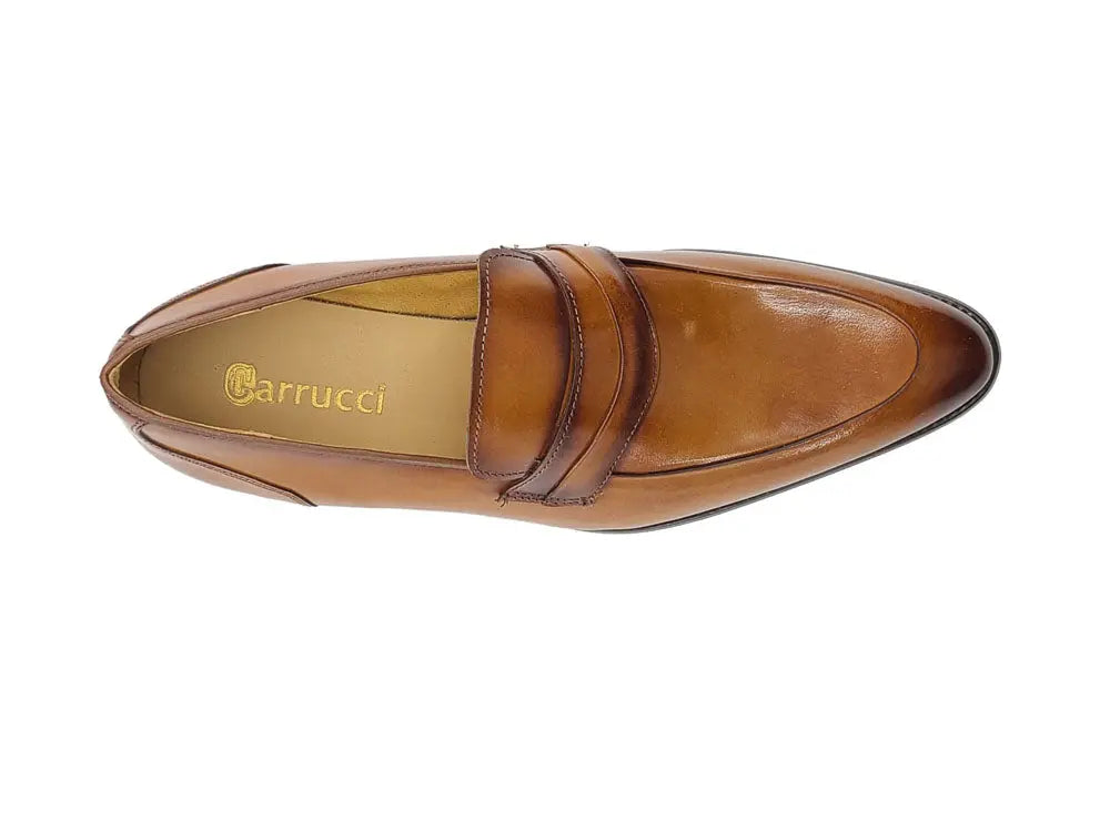 Calfskin Modern Classic Penny Loafer Carrucci