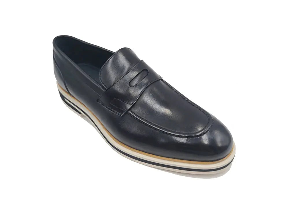 Calfskin Penny Loafer Carrucci