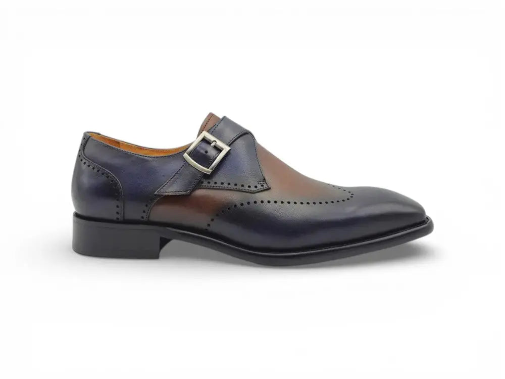 Calfskin Single Monk Loafer Carrucci