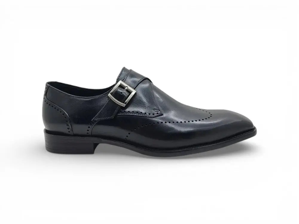 Calfskin Single Monk Loafer Carrucci