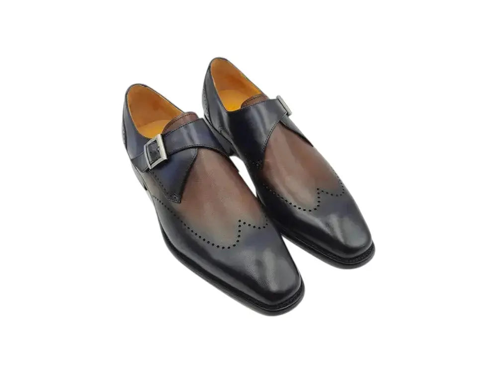 Calfskin Single Monk Loafer Carrucci