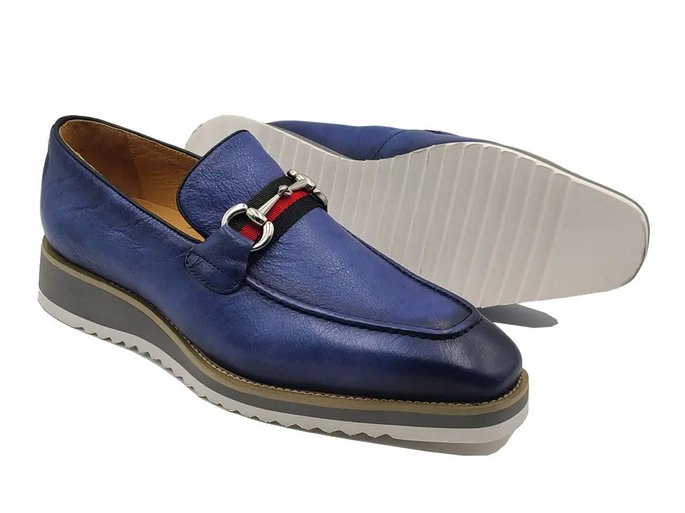 Calfskin Slip-On Horsebit Loafer Carrucci