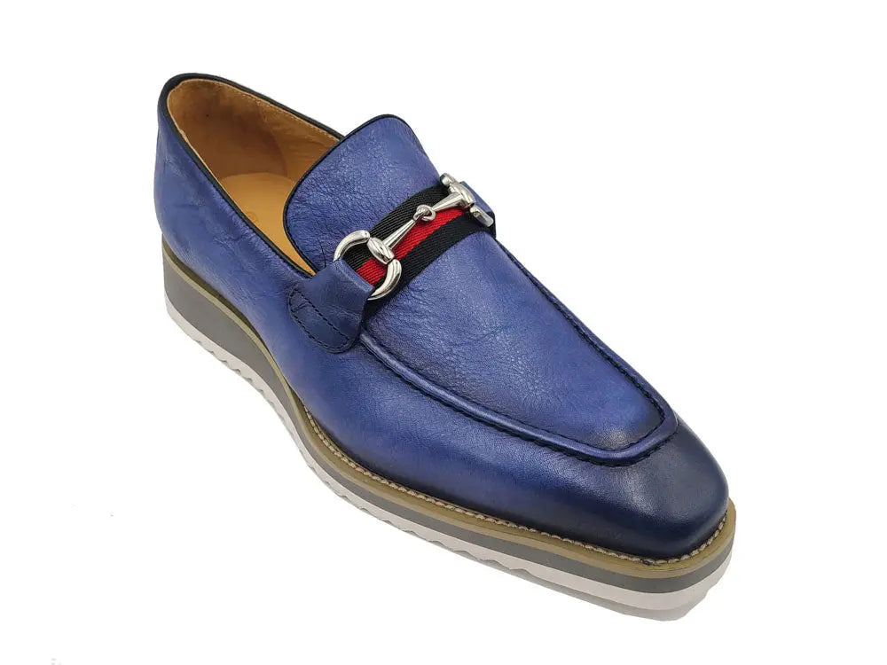 Calfskin Slip-On Horsebit Loafer Carrucci