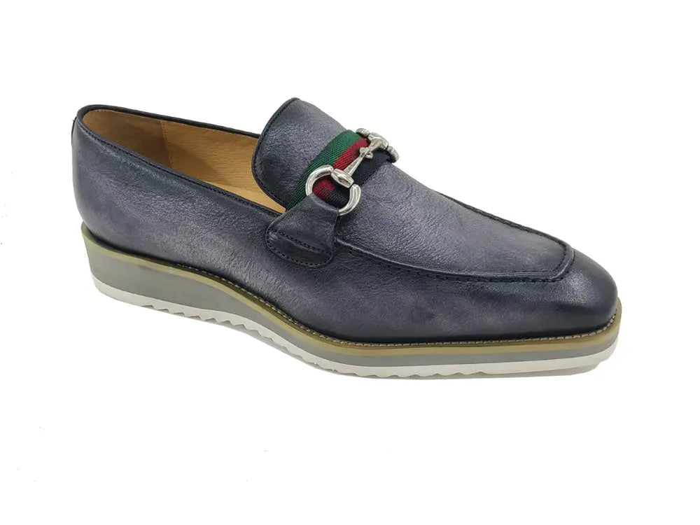 Calfskin Slip-On Horsebit Loafer Carrucci