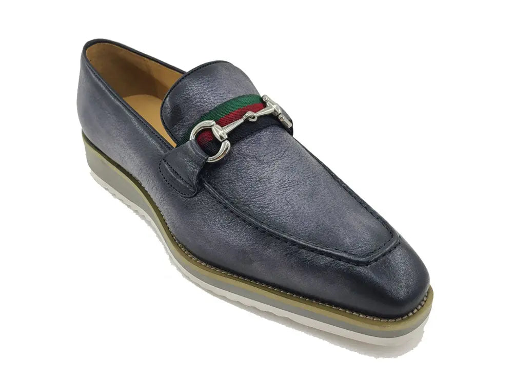Calfskin Slip-On Horsebit Loafer Carrucci
