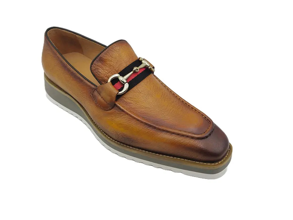 Calfskin Slip-On Horsebit Loafer Carrucci
