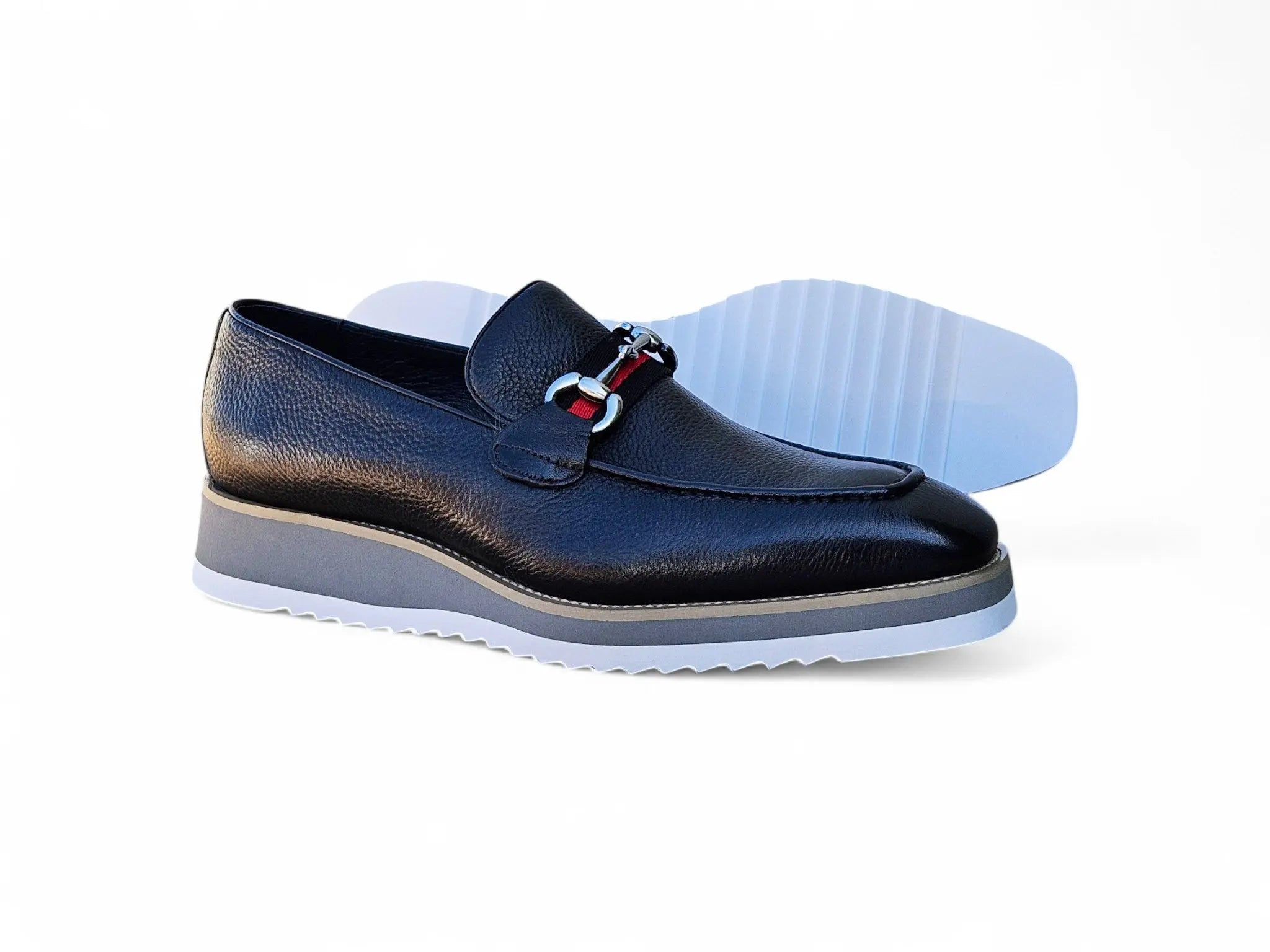 Calfskin Slip-On Horsebit Loafer Carrucci