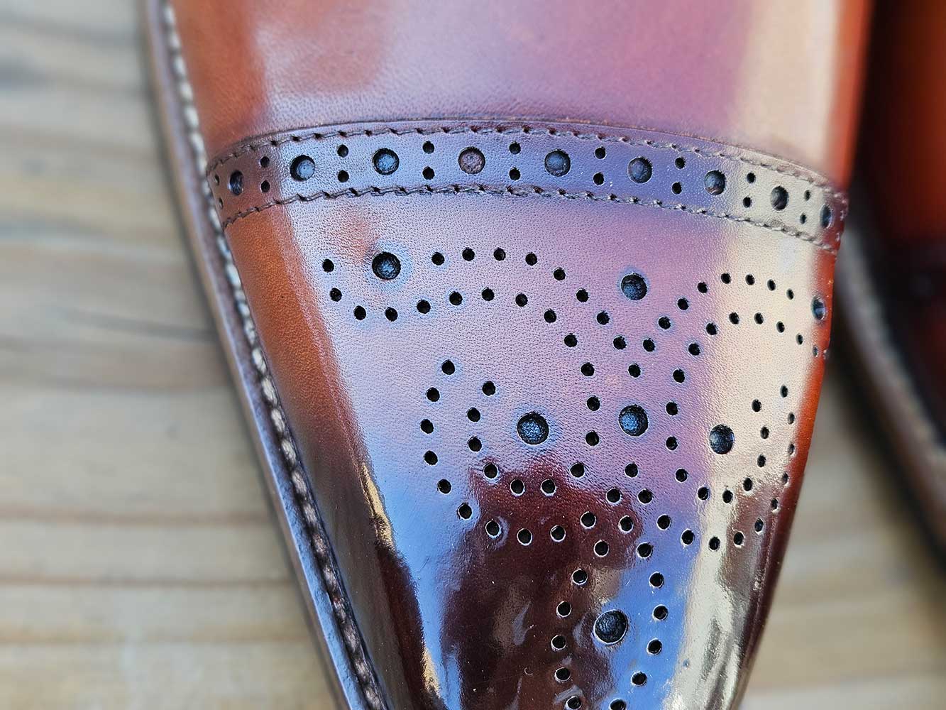 Cap Toe Lace-up in Leather Sole Carrucci